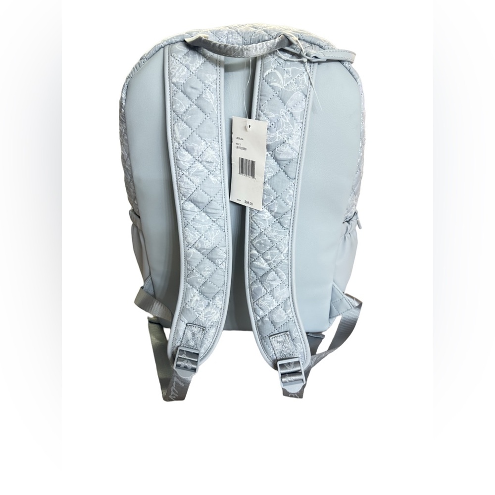 Betsey Johnson Quilted Blue Backpack with Pouch - Picture 3 of 7